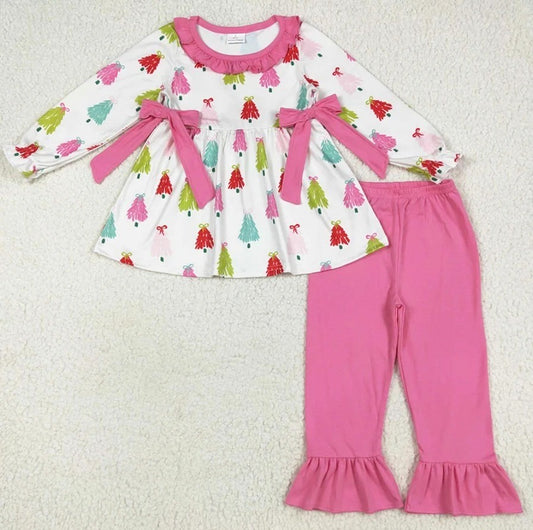 Pink & Teal Tree Set