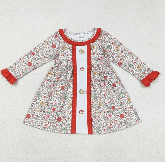 Vintage Floral Santa Dress
