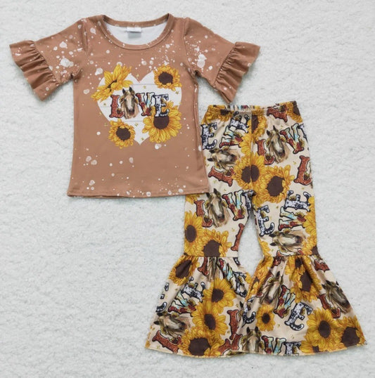 Sunflower Horse Bell Bottm Set