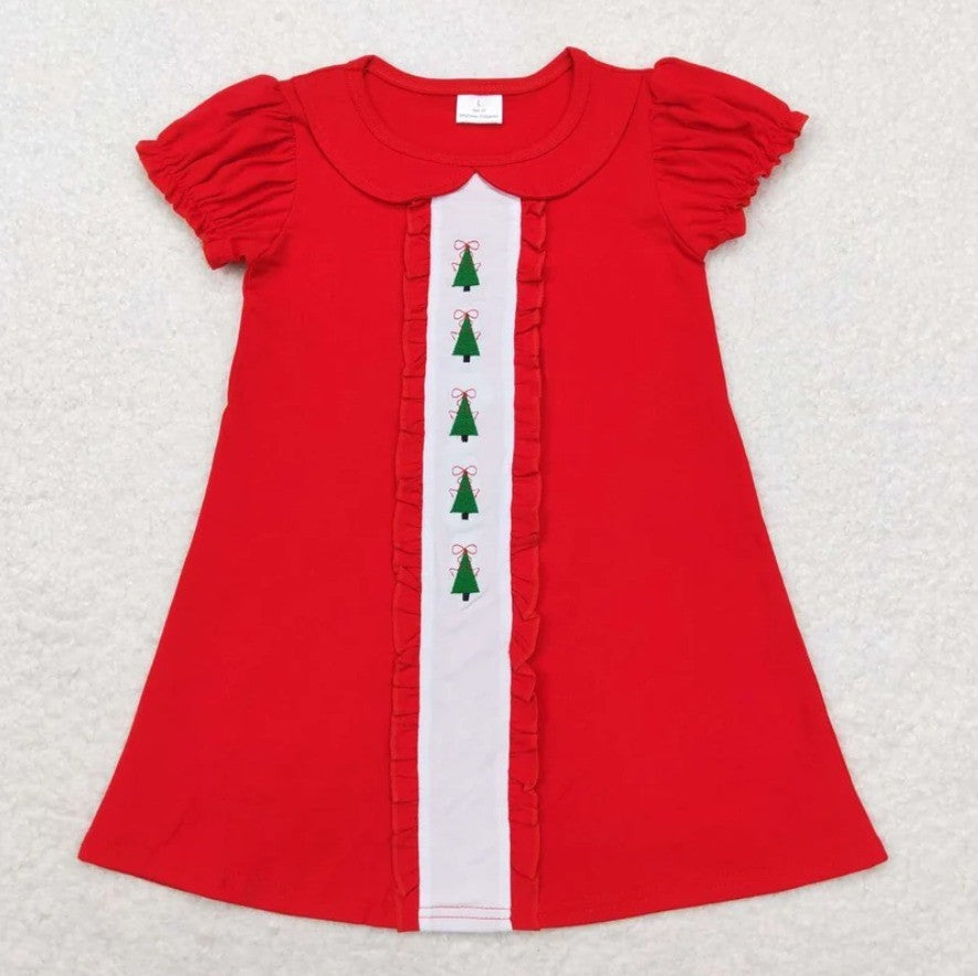 Vintage Style Embroidered Tree Dress