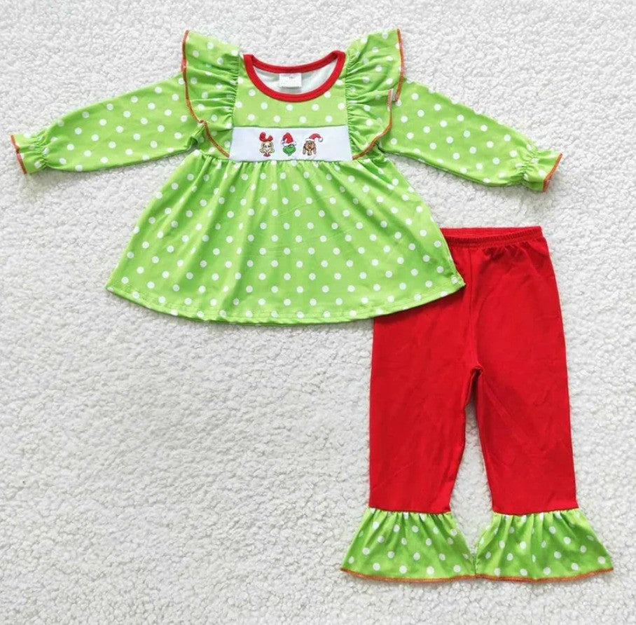Embroidered Grinch Sibling Collection