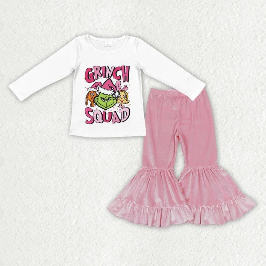Grinch Squad Velvet Pant Set