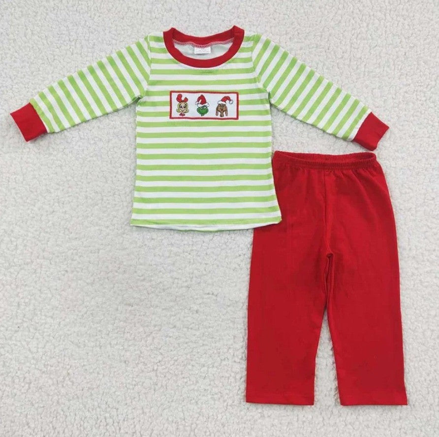 Embroidered Grinch Sibling Collection