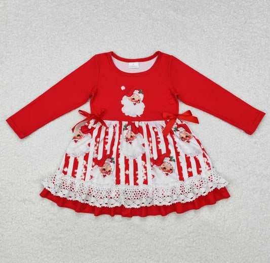 Vintage Stripe Santa Dress