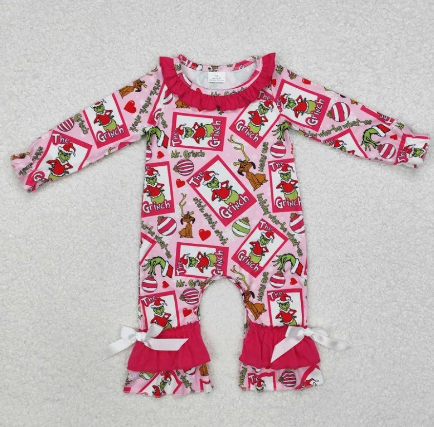 Red Grinch Romper