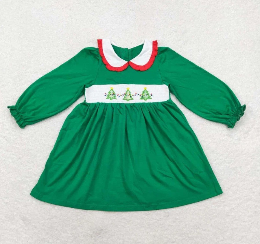 Vintage Smocked Tree Light Dress