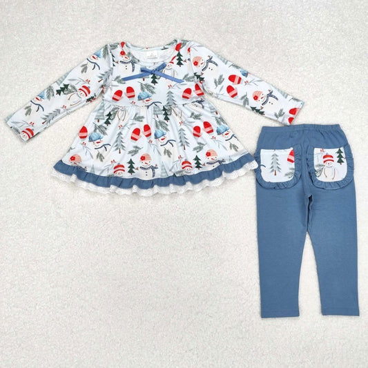 Snowman Mittens Pant Set