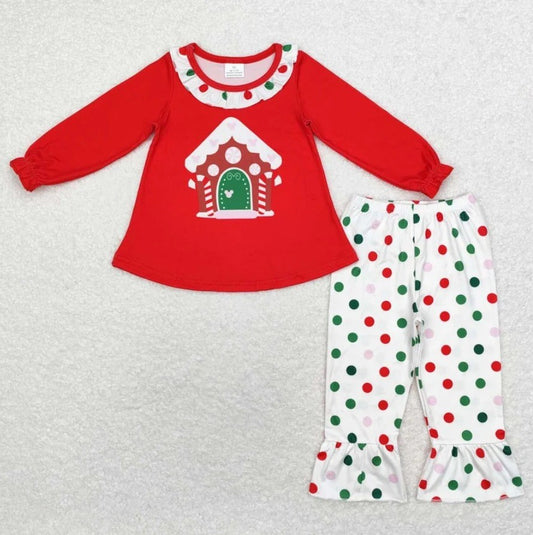 Gingerbread House Polka Dot