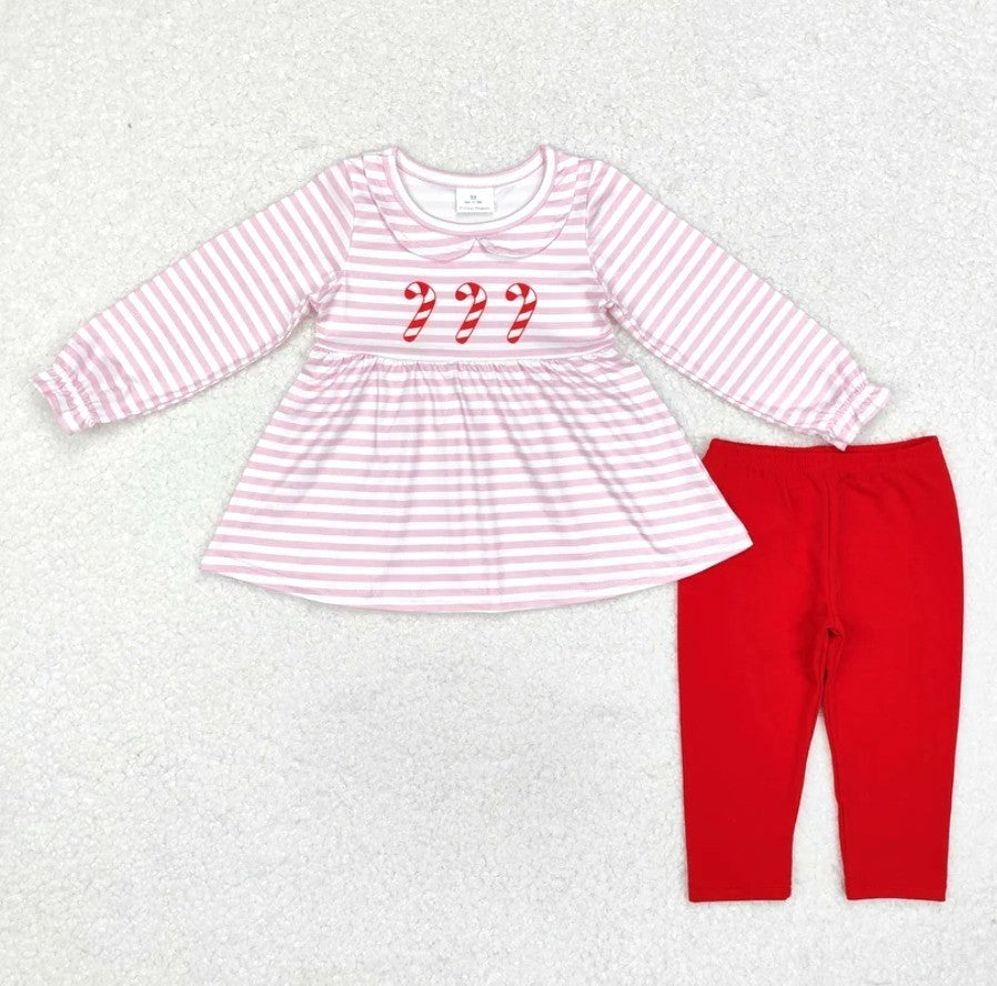 Pink Stripe Candy Cane Set