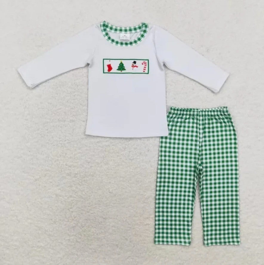 Snowman Stocking Polka Dot Sibling Collection