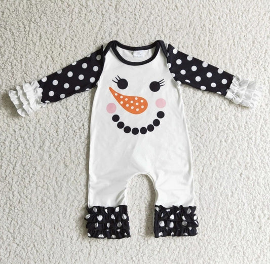 Santa Polka Dot Romper