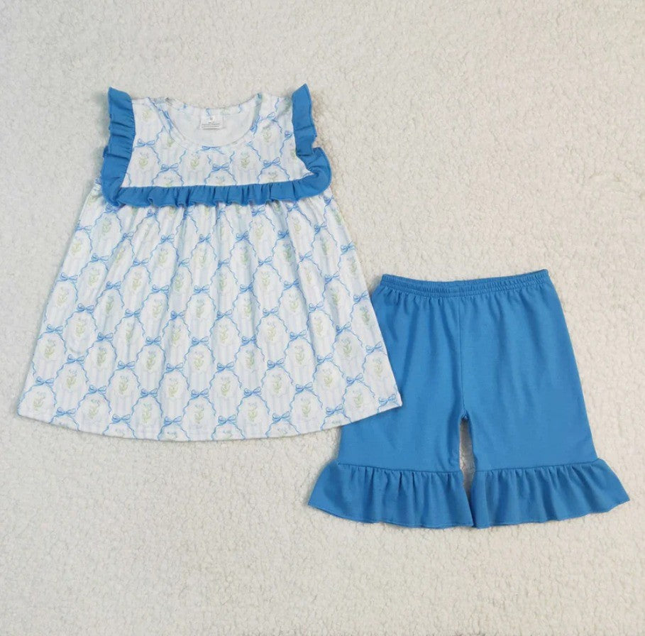 Floral Sibling Short Set