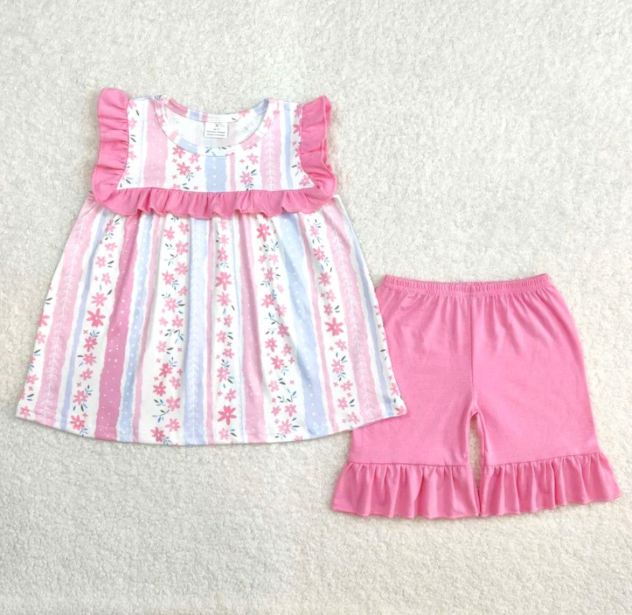 Floral Sibling Short Set