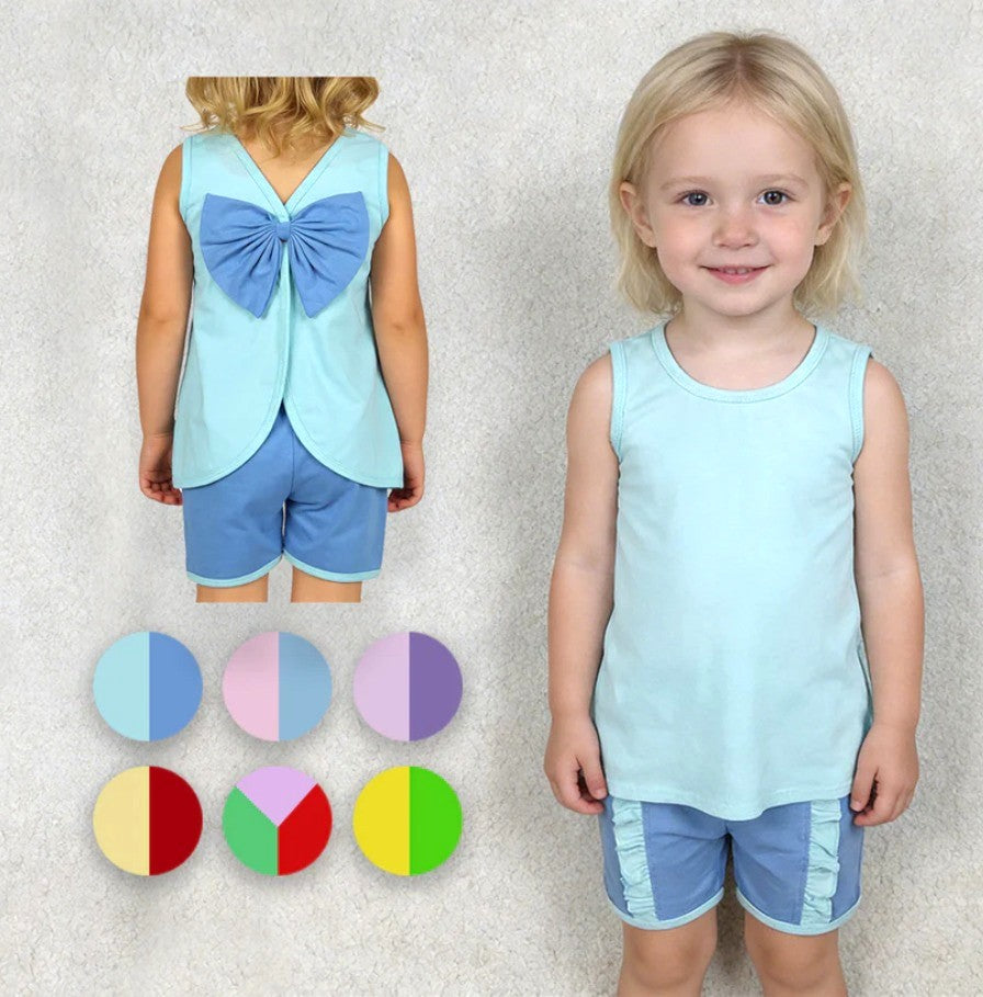 Princess Bow Back Short Set