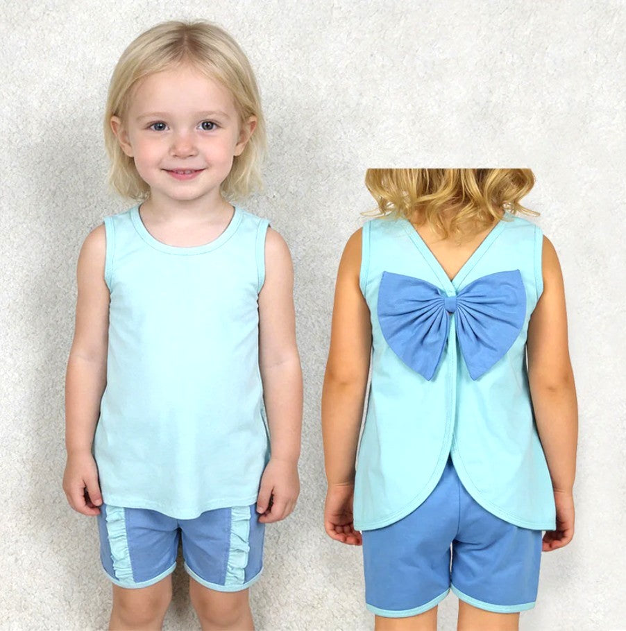 Princess Bow Back Short Set
