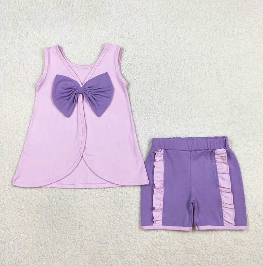 Princess Bow Back Short Set