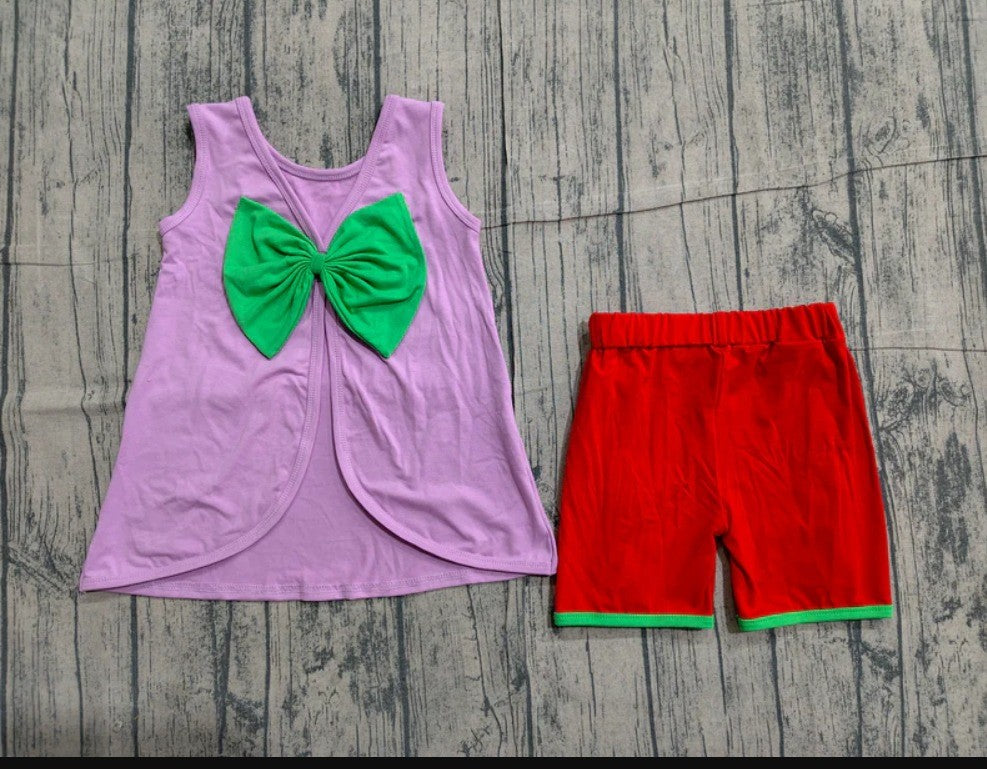 Princess Bow Back Short Set