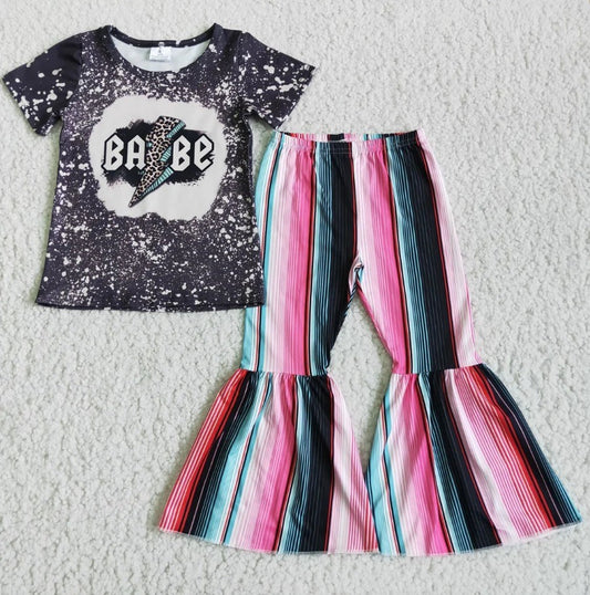 Babe Serape Bell Bottom Set
