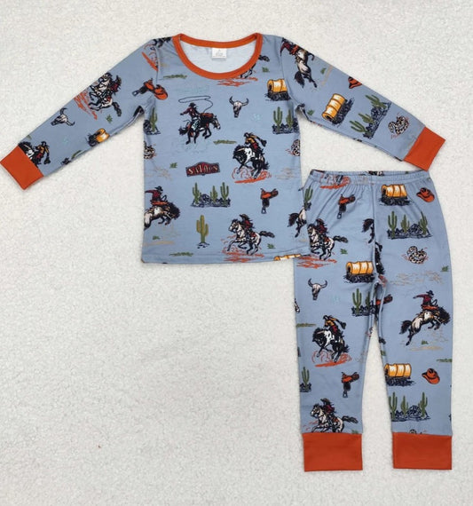 Blue Western Bamboo Set