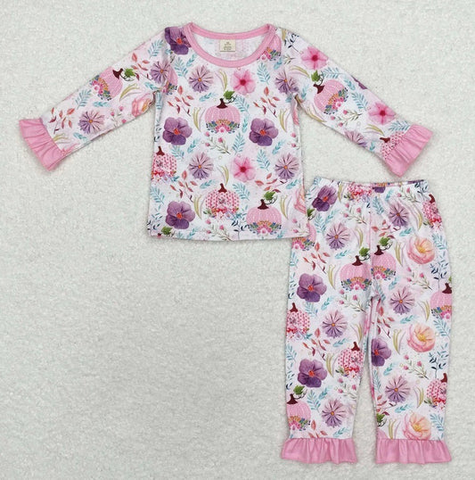 Pink Pumpkin Bamboo Set
