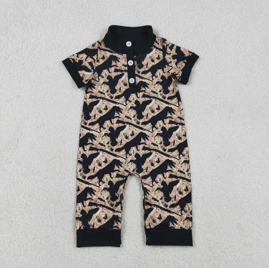 Camo Dinosaur Romper