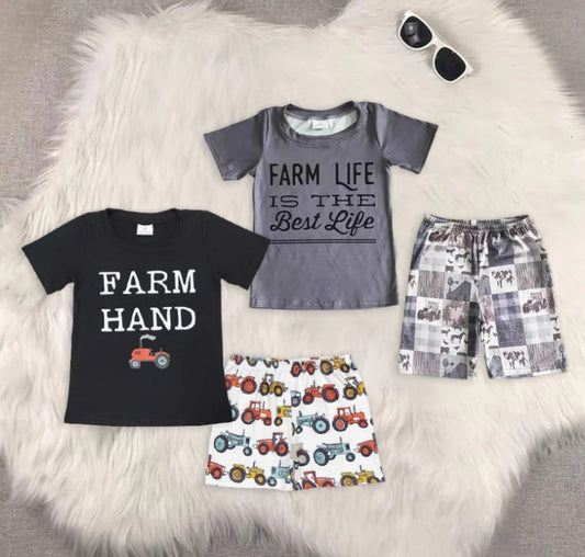 Farm Life Boys Short Set