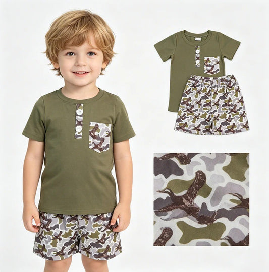 Camo Duck Short Set