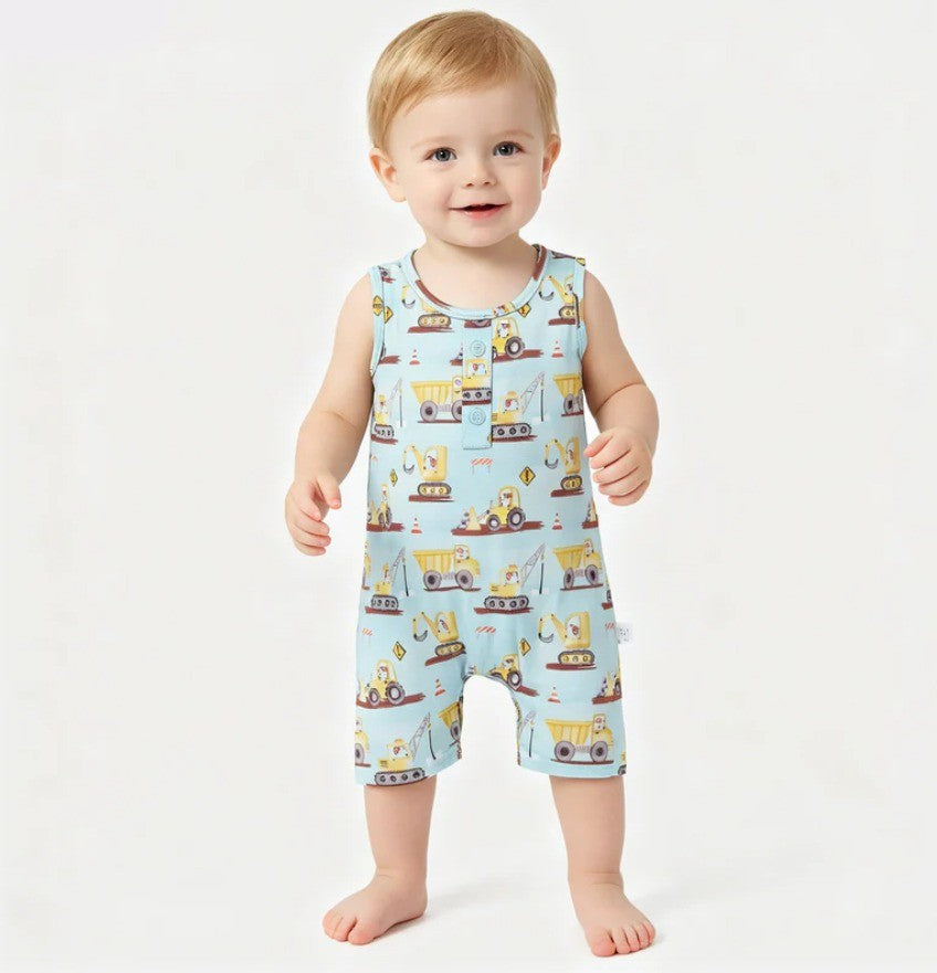 Construction Tank Romper