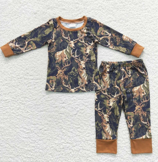Deer Print Pajama Set