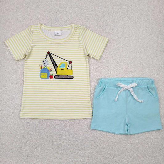 Construction Backpack School Boys Set