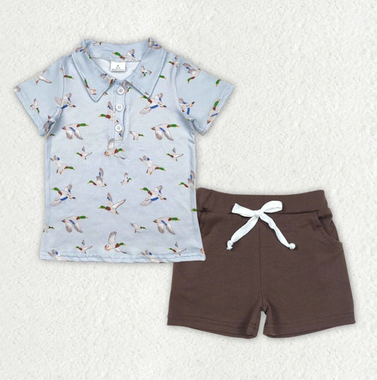 Mallard Duck Boys Short Set