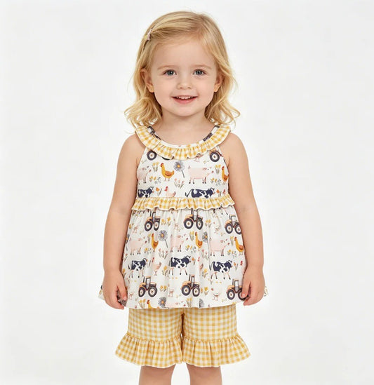 Yellow Farm Gingham Sibling Collection