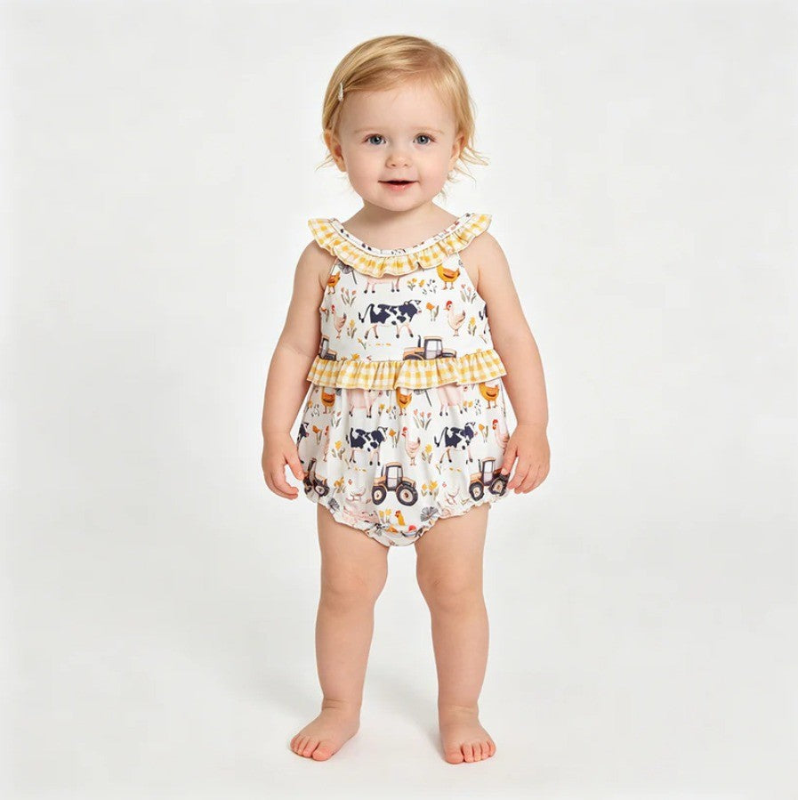 Yellow Farm Gingham Sibling Collection