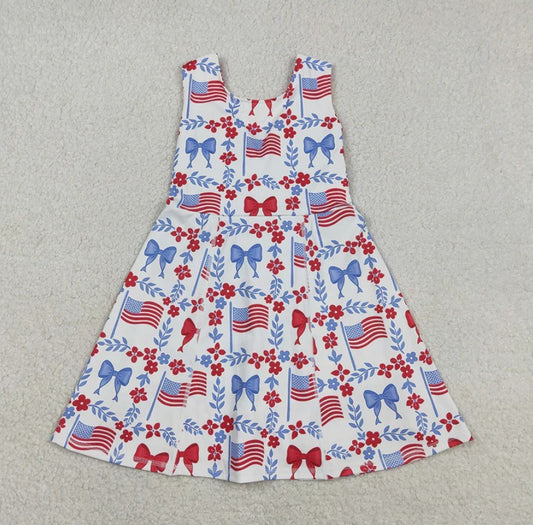Flag & Flowers Yoga Dress