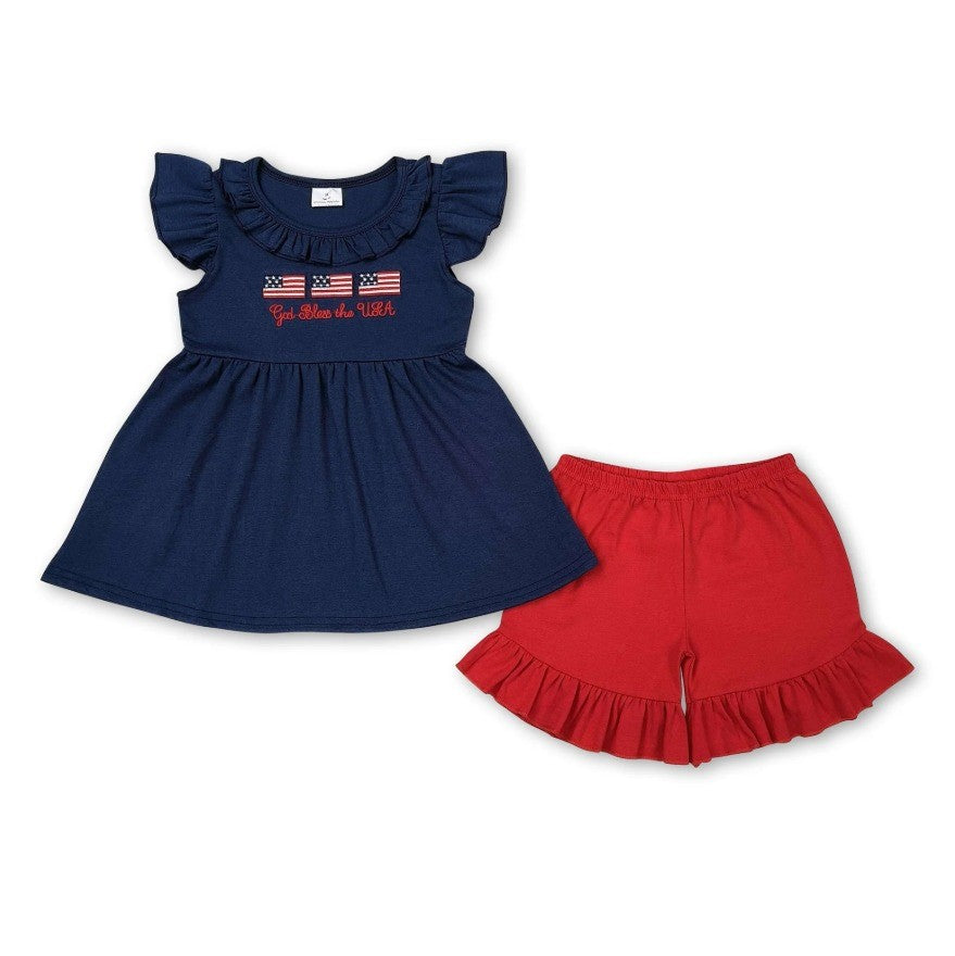 God Bless The USA Sibling Embroidered Collection