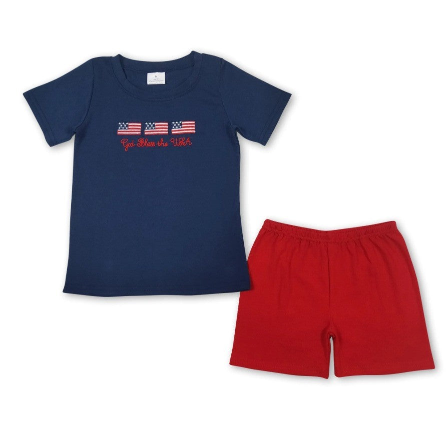 God Bless The USA Sibling Embroidered Collection