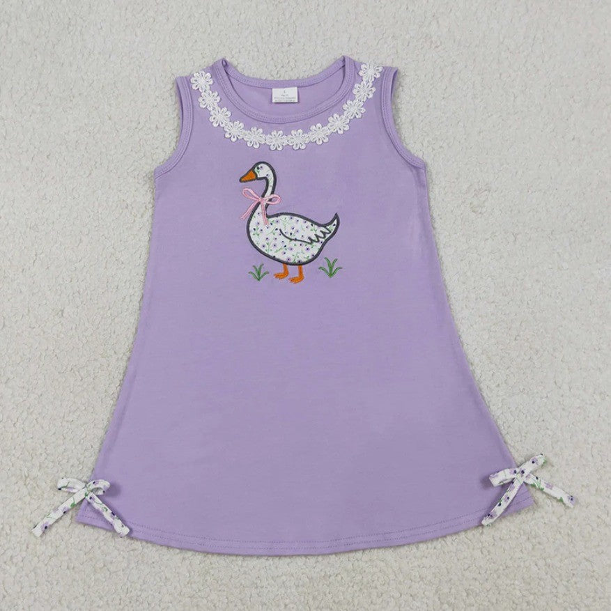 Goose Embroidery Sibling Set
