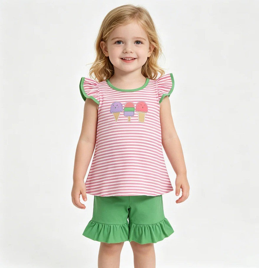 Embroidered Ice Cream Set