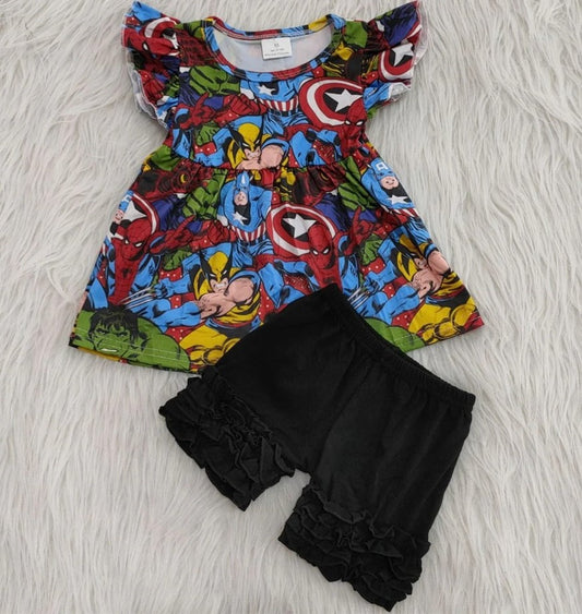 Super Hero Short Set