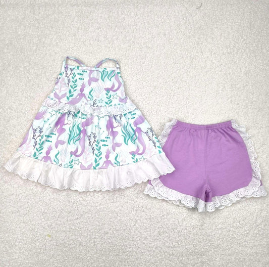 Mermaid Lace Short Set