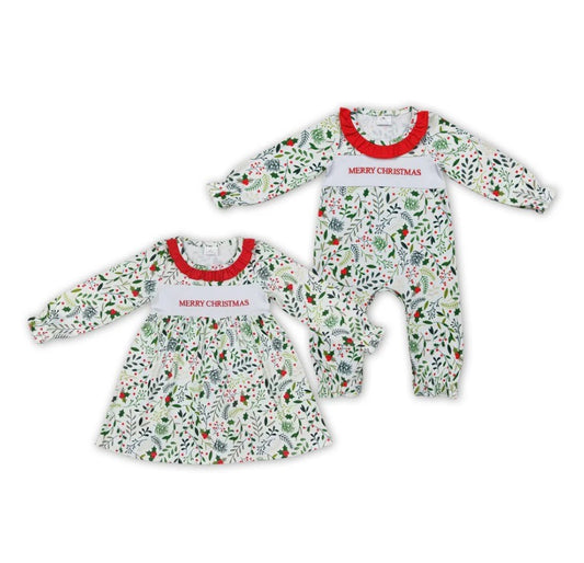Merry Christmas Holly Sister Set