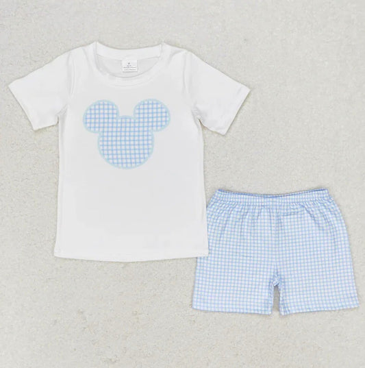 Gingham Mouse Short Set