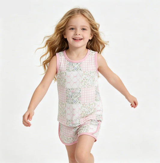 Patchwork Short Set