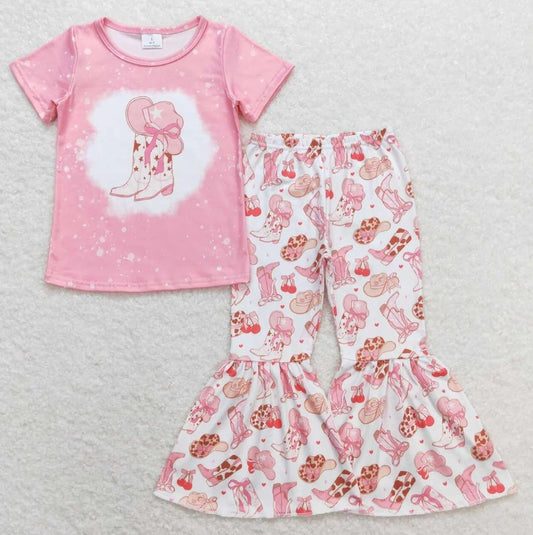 Western Boot Hat Bell Bottom Set
