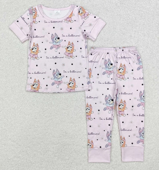 Blue Dog Ballerina Pajama