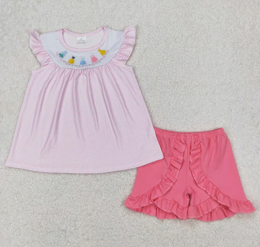 Smocked Princess Short Set