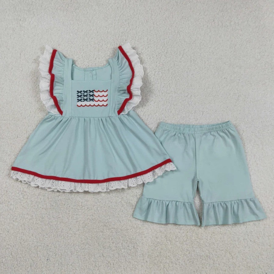 Embroidered Vintage Flag Set