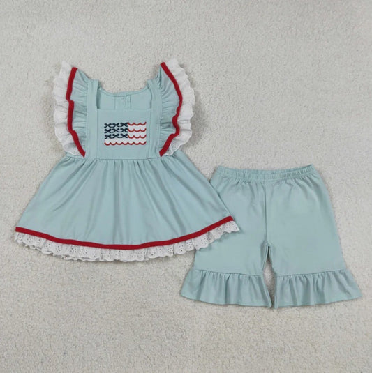Embroidered Vintage Flag Set