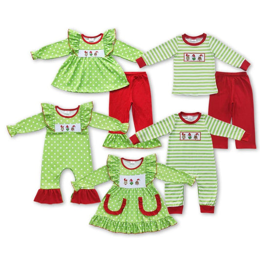 Grinch Dot Sibling Match Set