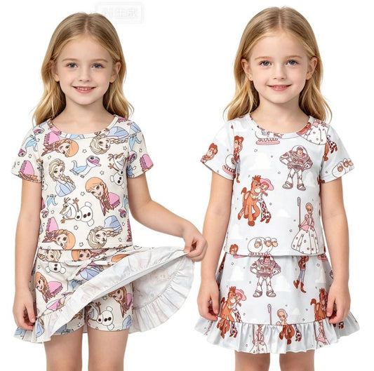 Toy Princess Skort Sets